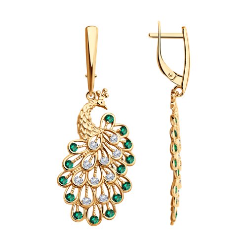 Серьги SOKOLOV - Серебро 925, Фианит (арт. 93022399)