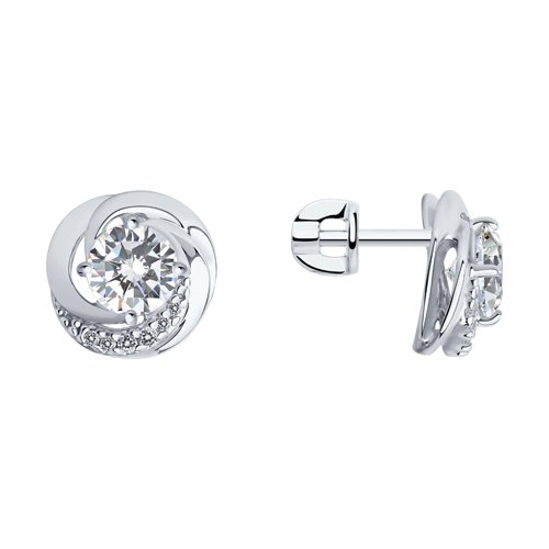 Серьги SOKOLOV - Серебро 925, Фианит (арт. 94023003)