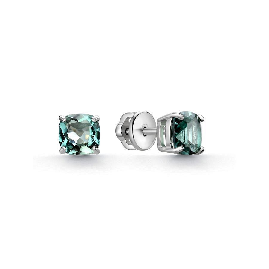 Серьги Дар - Серебро 925, Празиолит (арт. С-5066рс412)