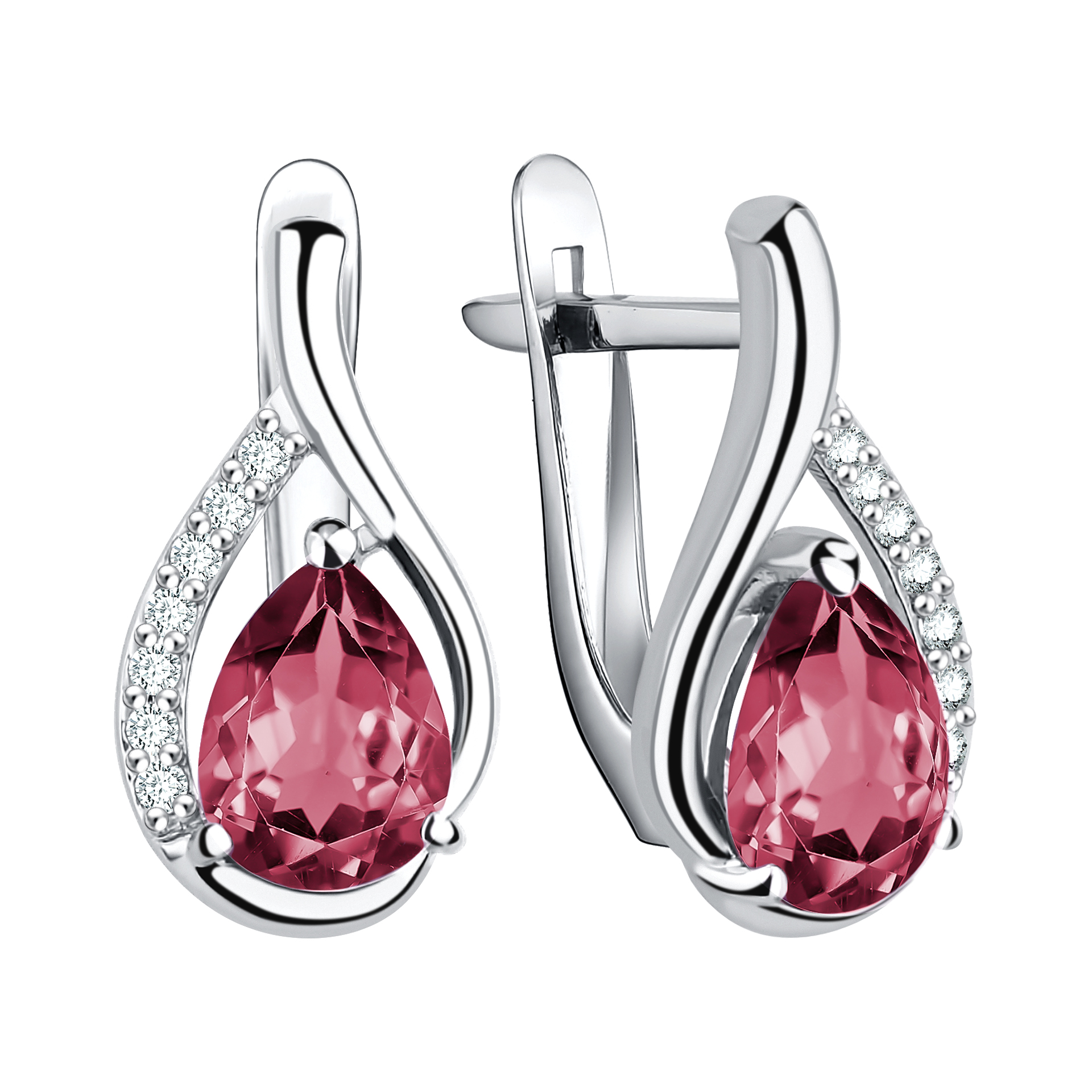 Серьги Talant - Серебро 925, Кристалл, Фианит (арт. 10-72-000Э-11804)