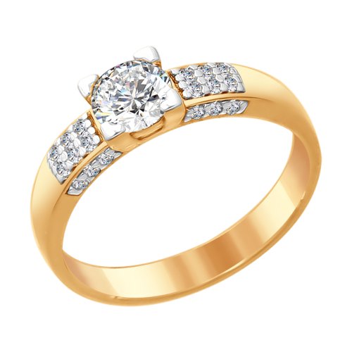 Кольцо SOKOLOV - Серебро 925, Swarovski (арт. 89010089)