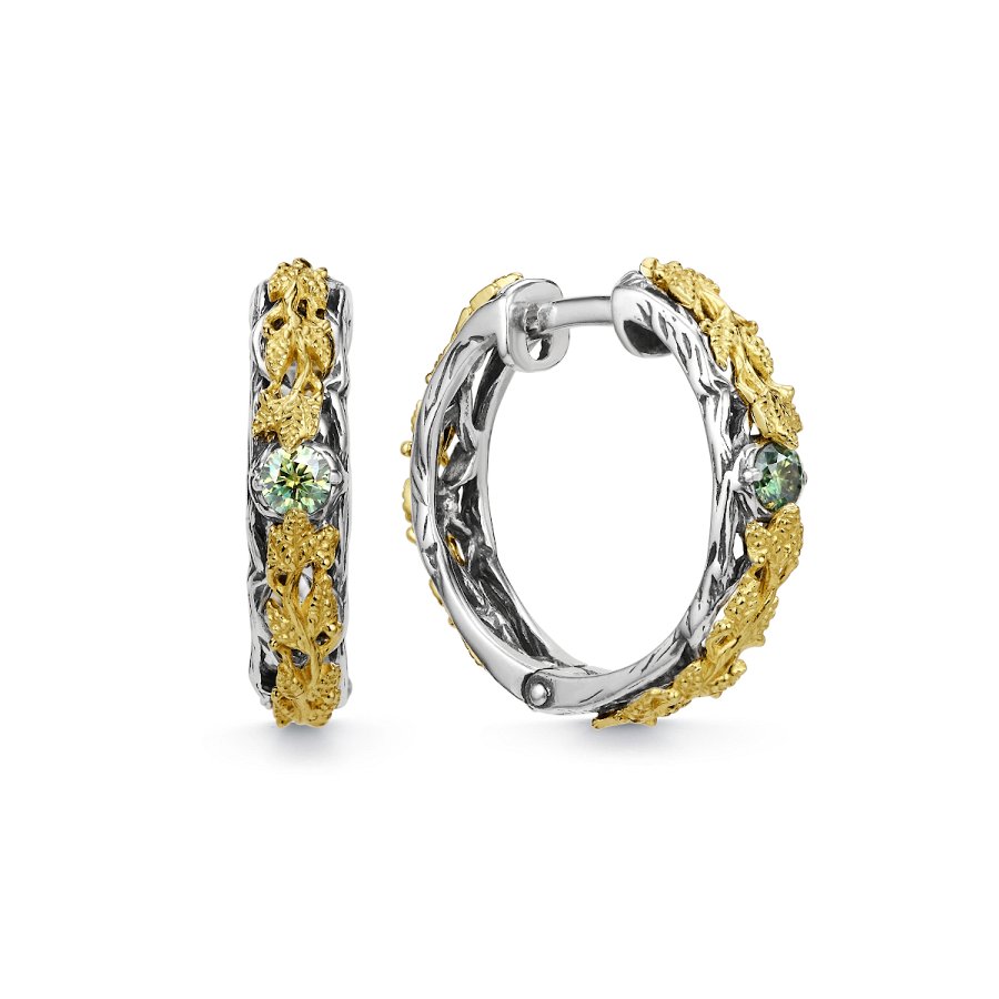 Серьги Дар - Серебро 925, Синтетический муассанит (арт. С-5190рлзс16139)