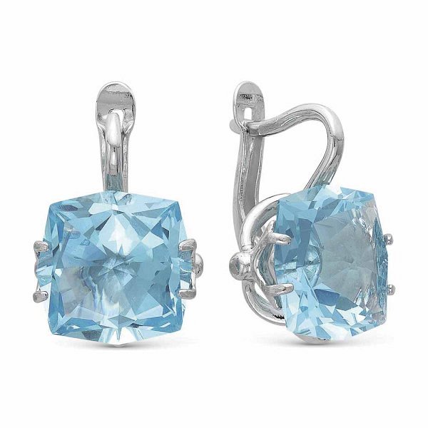 Серьги Красная пресня - Серебро 925, Синтетический топаз (арт. 3362252Д3)