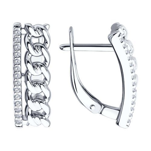 Серьги SOKOLOV - Серебро 925, Фианит (арт. 94026798)