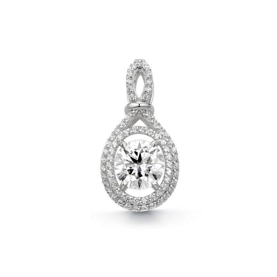 Подвеска Дар - Серебро 925, Синтетический муассанит, Фианит (арт. П-2655рс1612800)