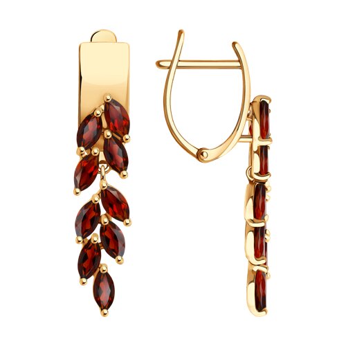 Серьги SOKOLOV - Серебро 925, Гранат (арт. 92025249)