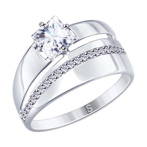 Кольцо SOKOLOV - Серебро 925, Фианит (арт. 94012673)