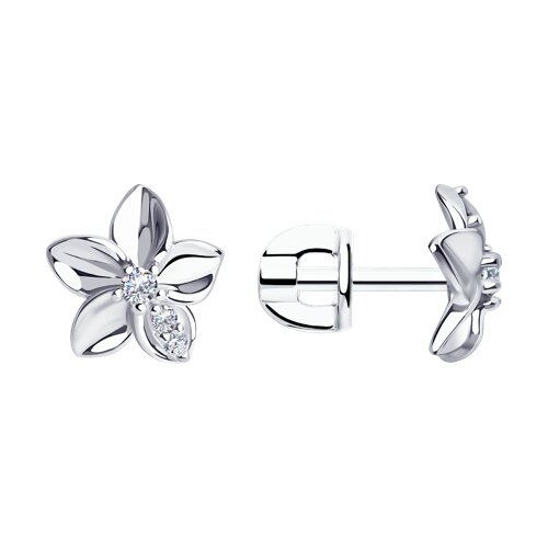 Серьги Diamant - Серебро 925, Фианит (арт. 94-122-01636-1)
