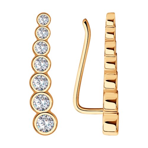 Серьги SOKOLOV - Серебро 925, Фианит (арт. 93021056)