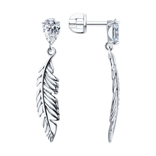 Серьги SOKOLOV - Серебро 925, Фианит (арт. 94026436)