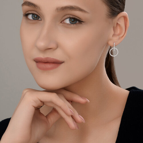 Серьги Diamant - Серебро 925, Фианит (арт. 94-120-00114-1)