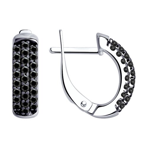 Серьги SOKOLOV - Серебро 925, Фианит (арт. 94024860)