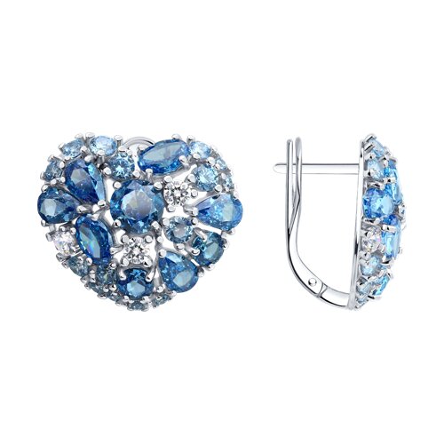 Серьги SOKOLOV - Серебро 925, Фианит (арт. 94027602)