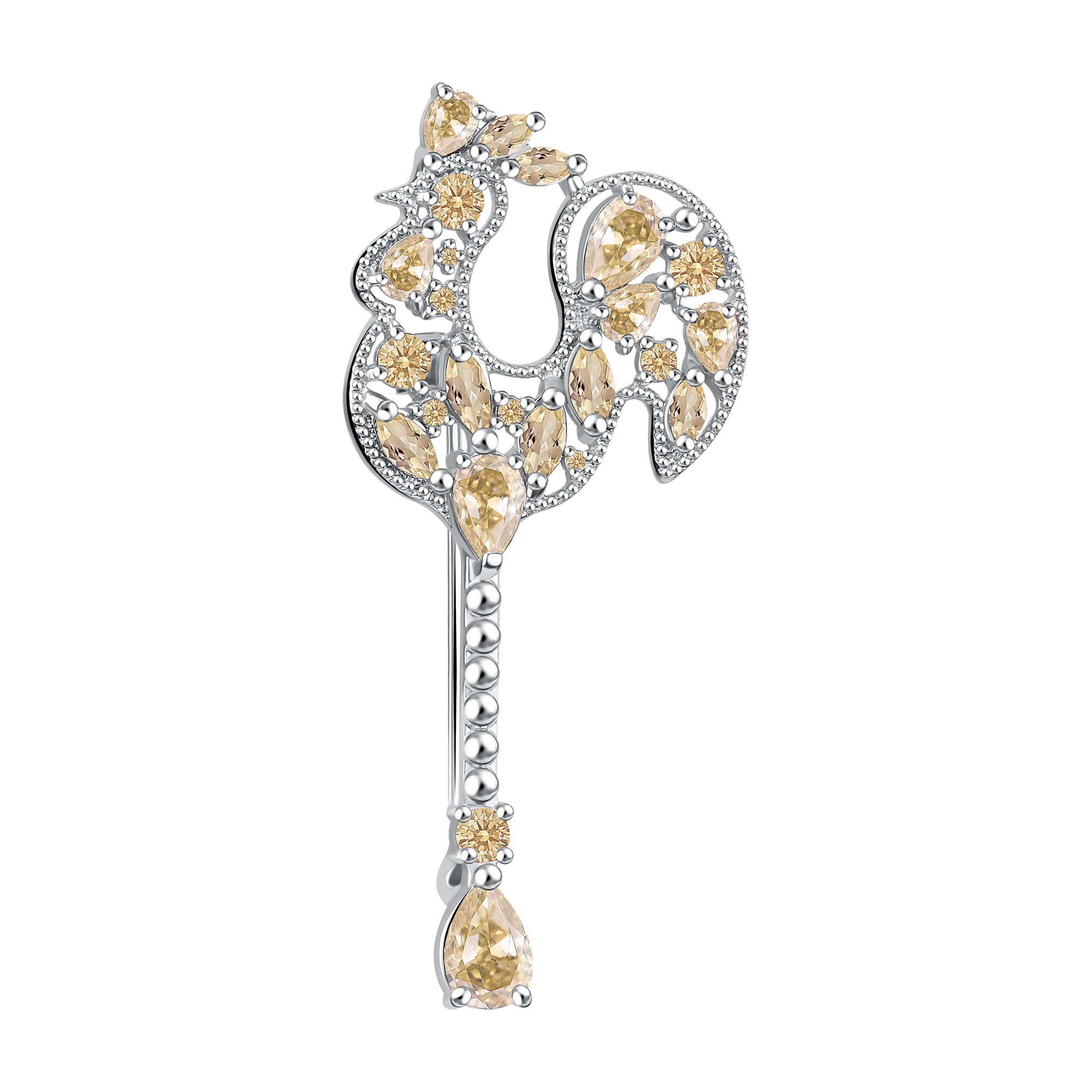 Брошь Talant - Серебро 925, Фианит (арт. 60-72-0005-17184)