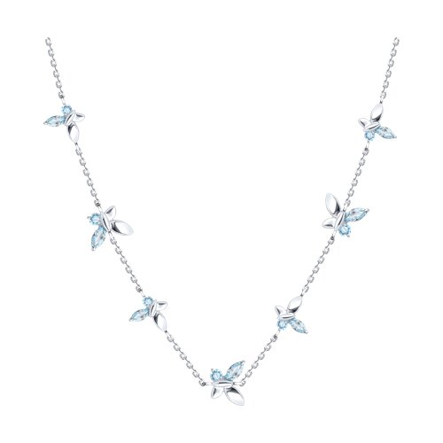 Колье SOKOLOV - Серебро 925, Топаз (арт. 92070081)