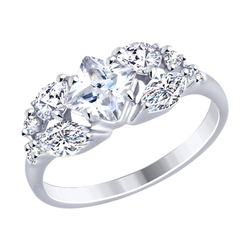 Кольцо SOKOLOV - Серебро 925, Фианит (арт. 94012484)