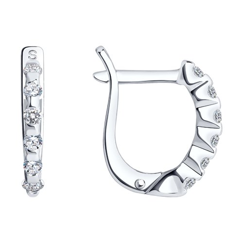 Серьги SOKOLOV - Серебро 925, Фианит (арт. 94020069)