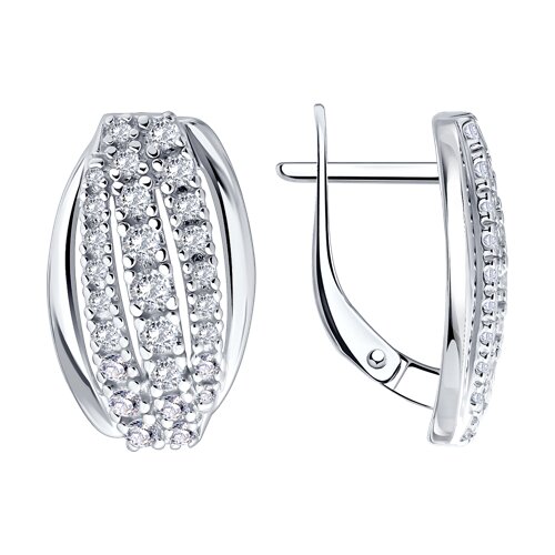 Серьги Diamant - Серебро 925, Фианит (арт. 94-120-01975-1)