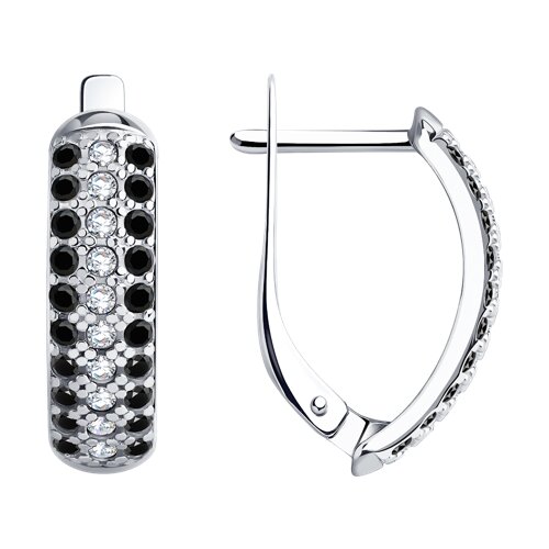 Серьги SOKOLOV - Серебро 925, Фианит (арт. 94020055)