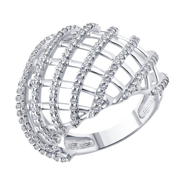 Кольцо SOKOLOV - Серебро 925, Фианит (арт. 94014727)