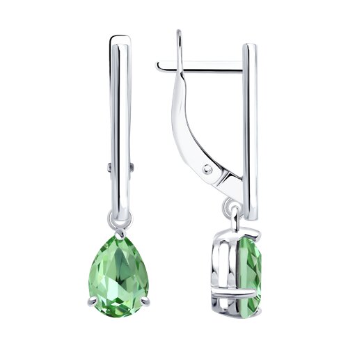 Серьги Diamant - Серебро 925, Кристалл (арт. 94-121-00220-2)