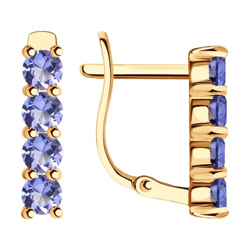 Серьги SOKOLOV - Серебро 925, Танзанит (арт. 92025312)