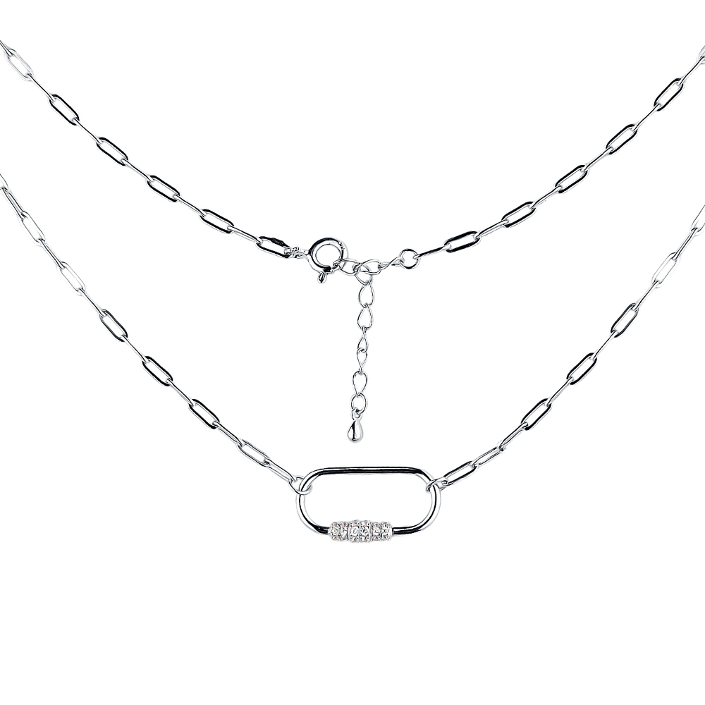 Колье Фиделис - Серебро 925, Фианит (арт. N61420401-Rd)