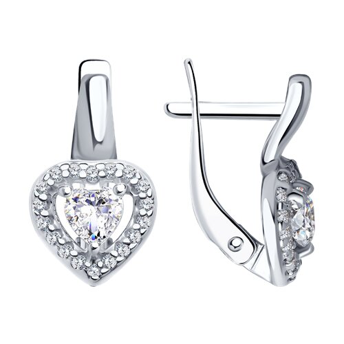 Серьги SOKOLOV - Серебро 925, Фианит (арт. 94025670)