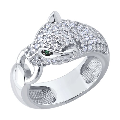 Кольцо SOKOLOV - Серебро 925, Фианит, Эмаль (арт. 94014459)