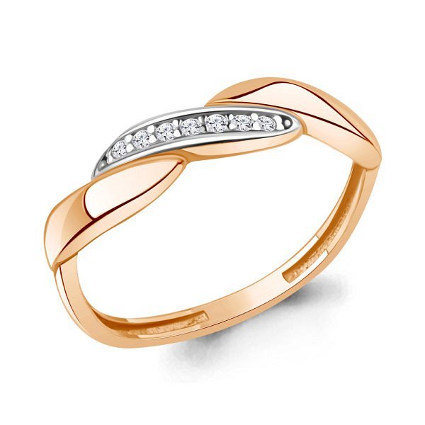 Кольцо Аквамарин - Серебро 925, Фианит (арт. 600730А.6)