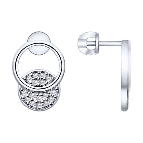 Серьги SOKOLOV - Серебро 925, Фианит (арт. 94022747)