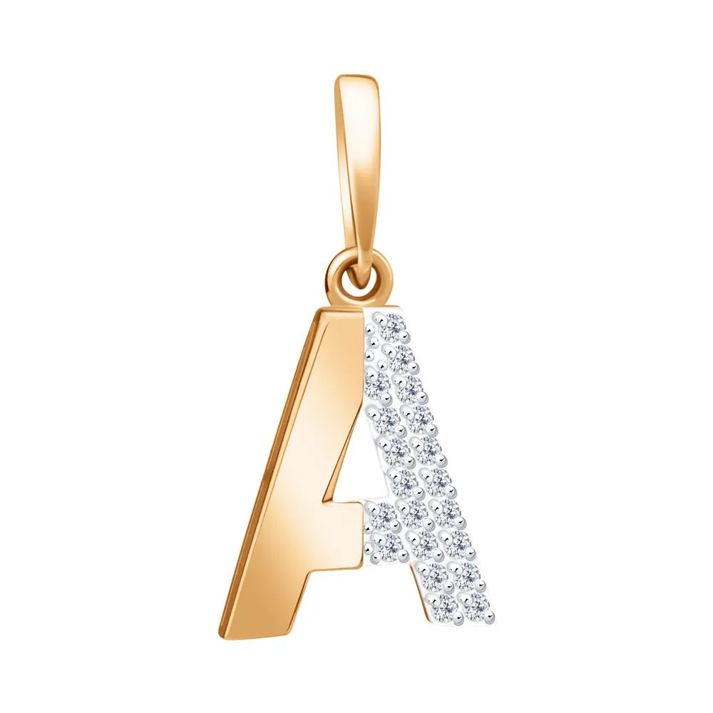Подвеска ЮФ Династия - Золото 375, Фианит (арт. 107518-5102)