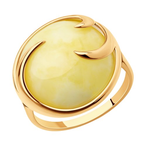 Кольцо Diamant - Серебро 925, Янтарь пресс. (арт. 93-310-00840-1)