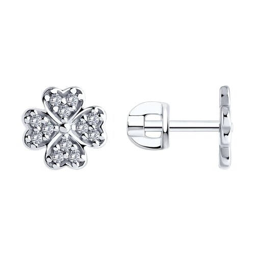 Серьги SOKOLOV - Серебро 925, Фианит (арт. 94026642)