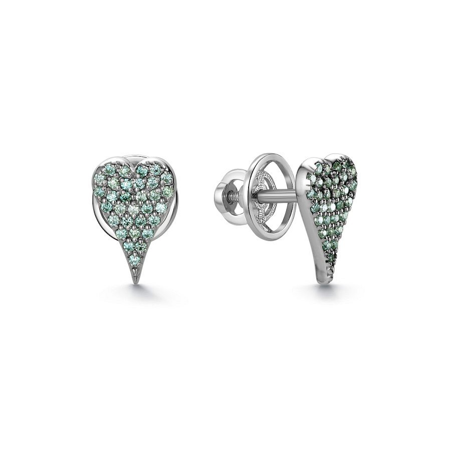 Серьги Дар - Серебро 925, Синтетический муассанит (арт. С-2540рс16139)