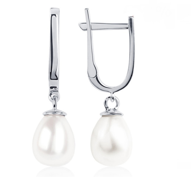 Серьги Platinum Lab. - Платина 950, Жемчуг культивированный (арт. ПС-214-01)