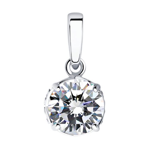 Подвеска SOKOLOV - Серебро 925, Фианит (арт. 94032202)