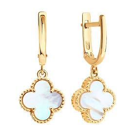 Серьги SOKOLOV - Золото 585, Перламутр (арт. 729097)