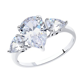 Кольцо SOKOLOV - Серебро 925, Фианит (арт. 94011767)