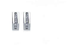 Серьги Platinum Lab. - Платина 950, Бриллиант (арт. ПС-021-04)