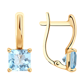 Серьги SOKOLOV - Золото 375, Топаз (арт. 37727421)