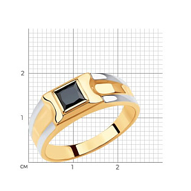 Кольцо SOKOLOV - Золото 585, Фианит (арт. 018403)