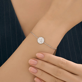 Браслет SOKOLOV - Серебро 925, Фианит, Эмаль (арт. 94051528)