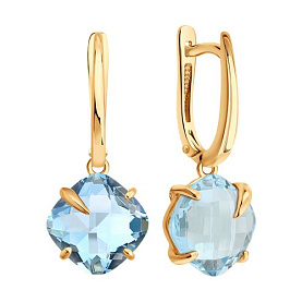 Серьги SOKOLOV - Золото 585, Топаз (арт. 729537)