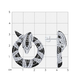 Серьги Diamant - Серебро 925, Фианит (арт. 94-122-02301-1)