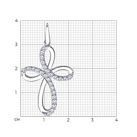 Подвеска Diamant - Серебро 925, Фианит (арт. 94-130-01317-1)