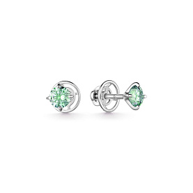 Серьги Дар - Серебро 925, Синтетический муассанит (арт. С-3784рс16139)