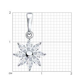 Подвеска Diamant - Серебро 925, Фианит (арт. 94-130-02396-1)