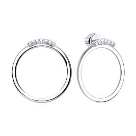 Серьги Diamant - Серебро 925, Фианит (арт. 94-122-02379-1)