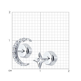 Серьги SOKOLOV - Серебро 925, Фианит (арт. 94025747)